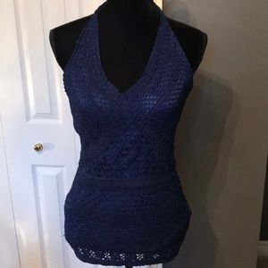 Rickis lace halter style tank